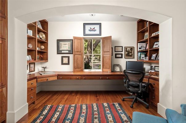 Home Office, Interior, Wood Texture Flooring