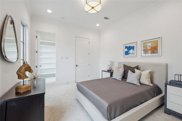Bedroom, Interior, Recessed Lighting