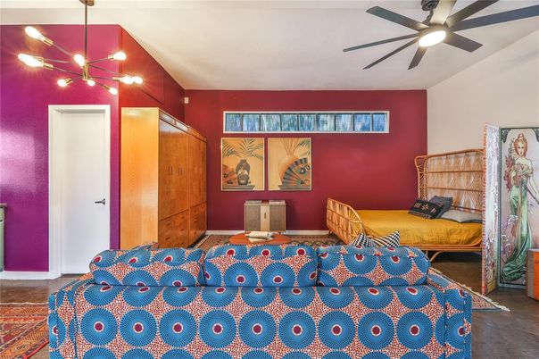 Bedroom, Interior, Pendant Lights