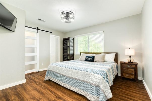 Bedroom, Interior, Wood Texture Flooring