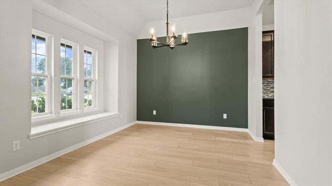 Chandelier, Empty room, Interior, Pendant Lights, Wood Texture Flooring