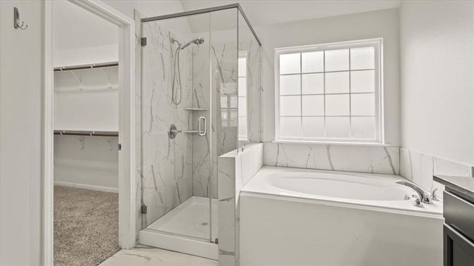 Bathroom, Glass Shower, Interior, Marble, Marble Walls