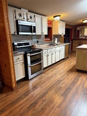 Interior, Kitchen, Wood Texture Flooring