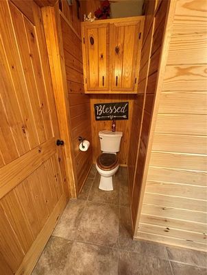 Bathroom, Interior, Wooden Walls