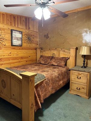 Bedroom, Interior, Wooden Walls