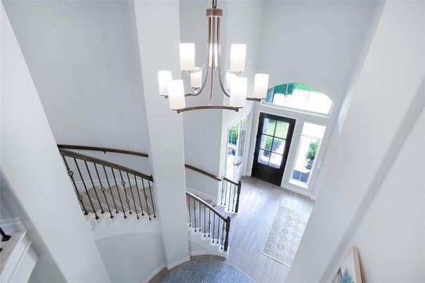 Chandelier, Interior, Wood Texture Flooring