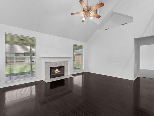 Empty room, Fireplace, Interior, Wood Texture Flooring
