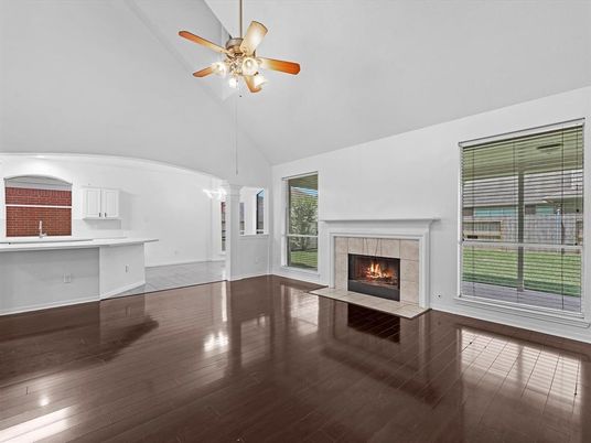 Empty room, Fireplace, Interior, Wood Texture Flooring