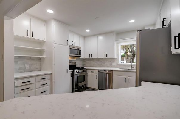 Interior, Kitchen, Recessed Lighting, Stainless Steel Appliances