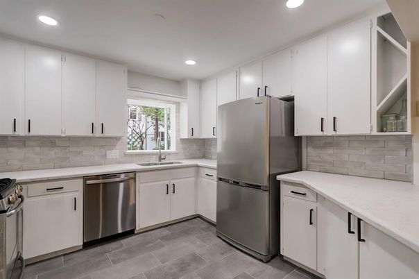 Interior, Kitchen, Recessed Lighting, Stainless Steel Appliances