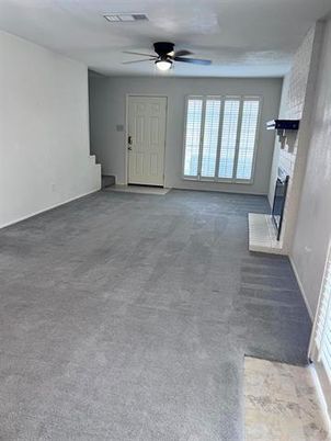 Empty room, Fireplace, Interior