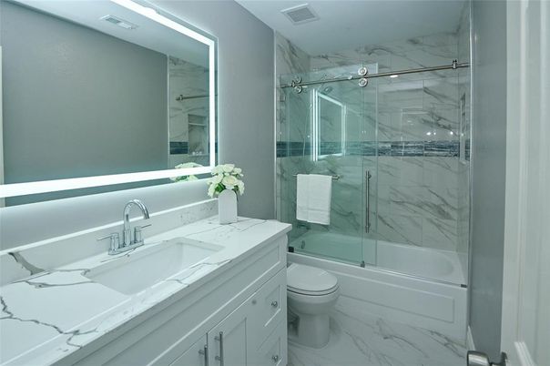 Bathroom, Glass Shower, Interior, Marble, Marble Walls