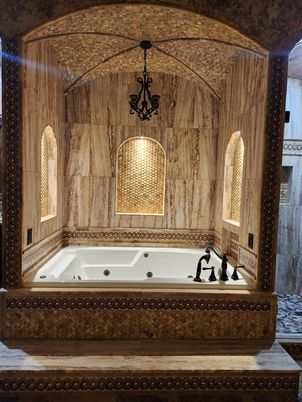 Bathroom, Interior, Wooden Walls