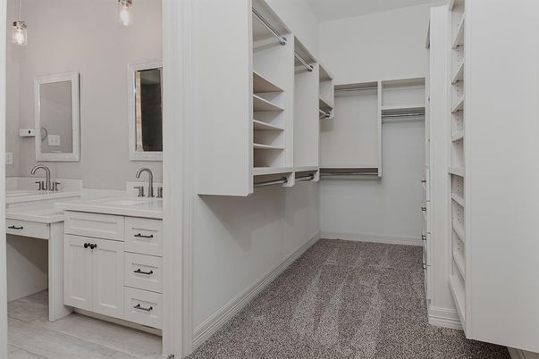 Bathroom, Dual Sink Vanities, Interior, Walk-in Closets