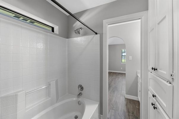 Bathroom, Interior, Wood Texture Flooring