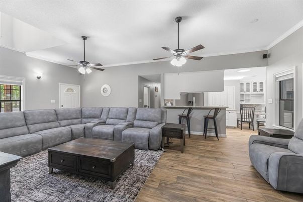 Interior, Kitchen, Living room, Wood Texture Flooring