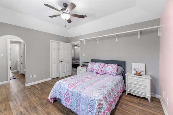 Bedroom, Interior, Wood Texture Flooring