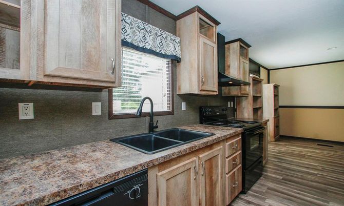 Interior, Kitchen, Wood Texture Flooring