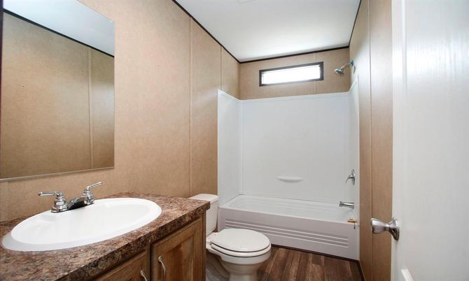 Bathroom, Interior, Wood Texture Flooring
