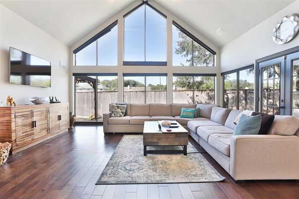 Interior, Living room, Sun Room, Wood Texture Flooring