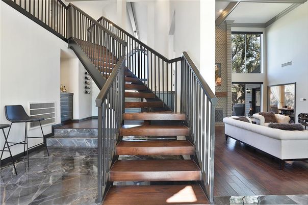 Fireplace, Interior, Marble, Wood Texture Flooring