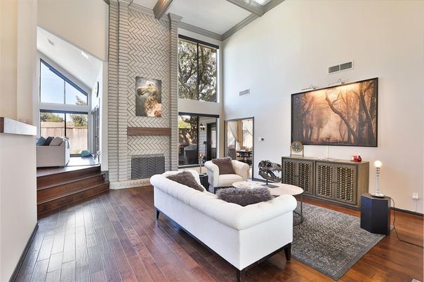 Fireplace, Interior, Living room, Wood Texture Flooring