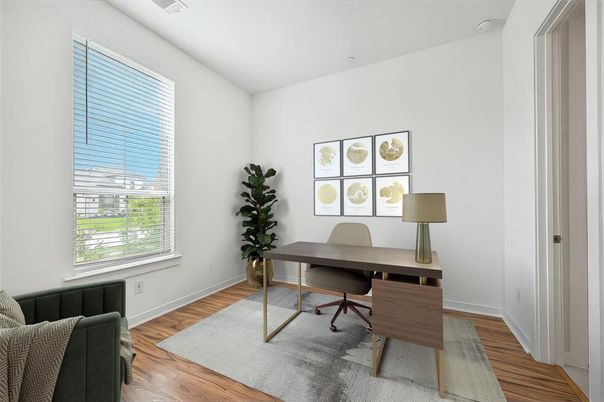Home Office, Interior, Wood Texture Flooring