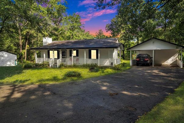 Backyard, Detached Garage, Exterior, Facade, Ranch