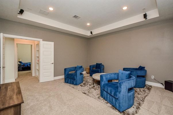 Interior, Living room, Recessed Lighting