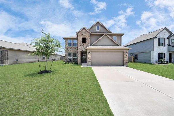 Attached, Backyard, Exterior, Facade, Brick Traditional