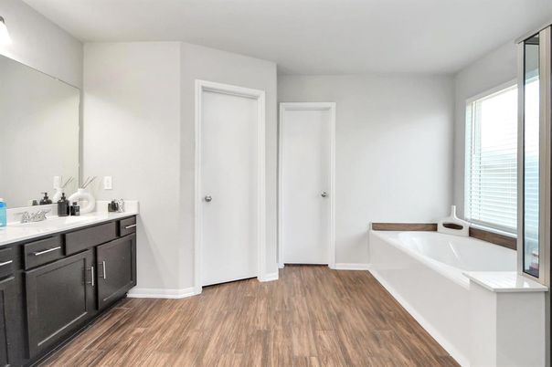 Bathroom, Interior, Wood Texture Flooring