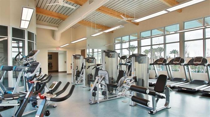 Fitness Equipment, Gym, Interior