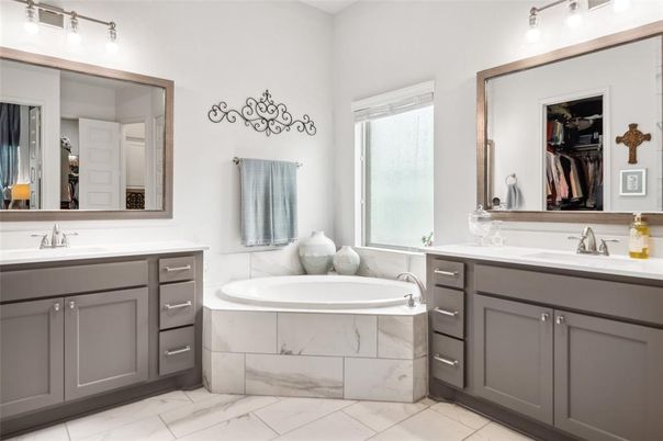 Bathroom, Dual Sink Vanities, Interior, Marble