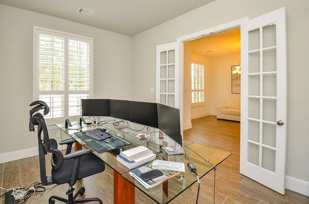 Home Office, Interior, Wood Texture Flooring
