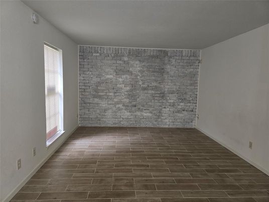 Empty room, Interior, Stone Walls, Wood Texture Flooring