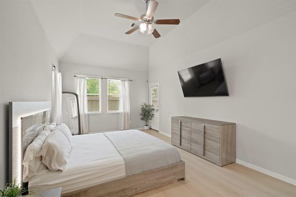 Bedroom, Interior, Wood Texture Flooring