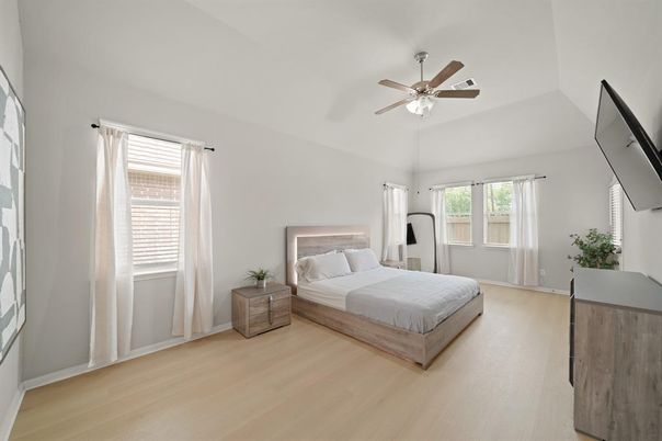 Bedroom, Interior, Wood Texture Flooring