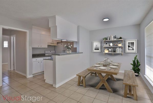 Dining room, Interior, Kitchen