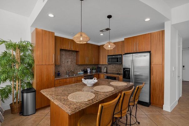 Interior, Kitchen, Pendant Lights, Recessed Lighting, Stainless Steel Appliances
