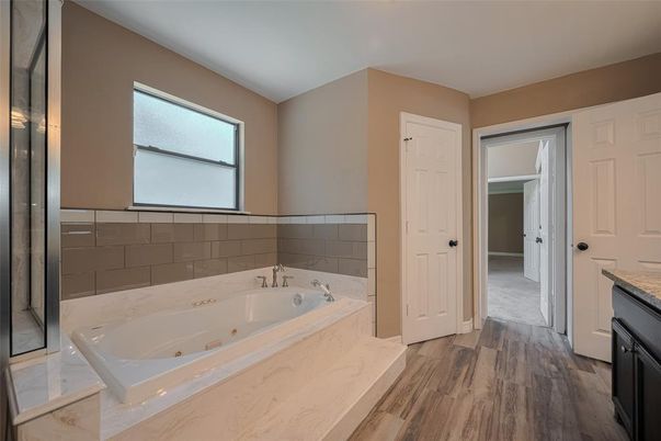 Bathroom, Interior, Wood Texture Flooring