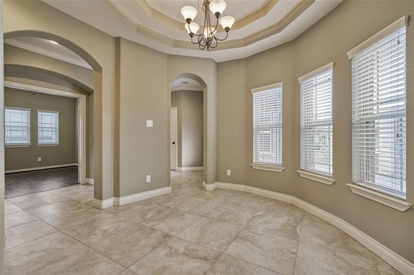 Chandelier, Empty room, Interior