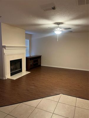 Empty room, Fireplace, Interior, Wood Texture Flooring