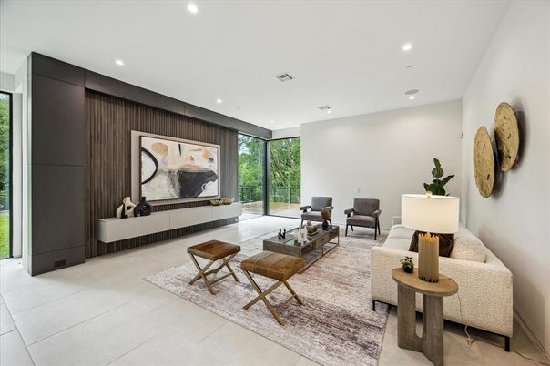 Interior, Living room, Recessed Lighting