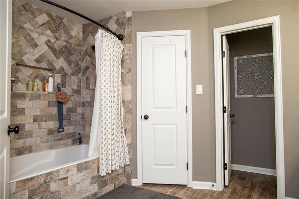 Bathroom, Interior, Wood Texture Flooring