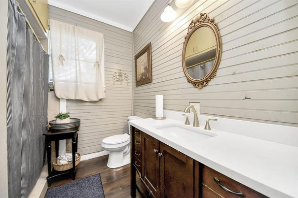 Bathroom, Interior, Wood Texture Flooring