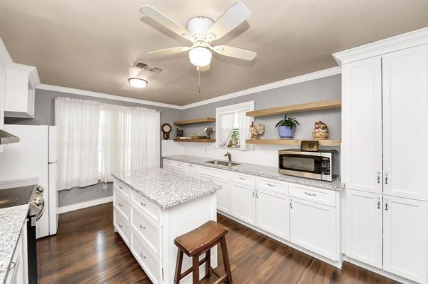 Interior, Kitchen, Wood Texture Flooring