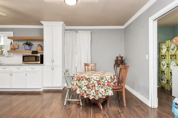 Dining room, Interior, Wood Texture Flooring