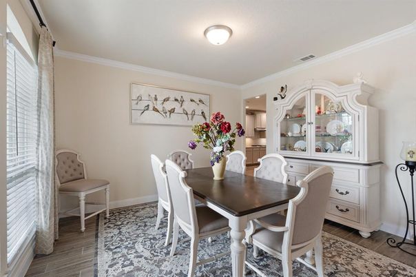 Dining room, Interior, Wood Texture Flooring