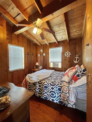 Bedroom, Interior, Wooden Beams, Wooden Ceilings, Wood Texture Flooring, Wooden Walls