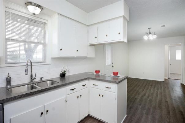 Interior, Kitchen, Wood Texture Flooring
